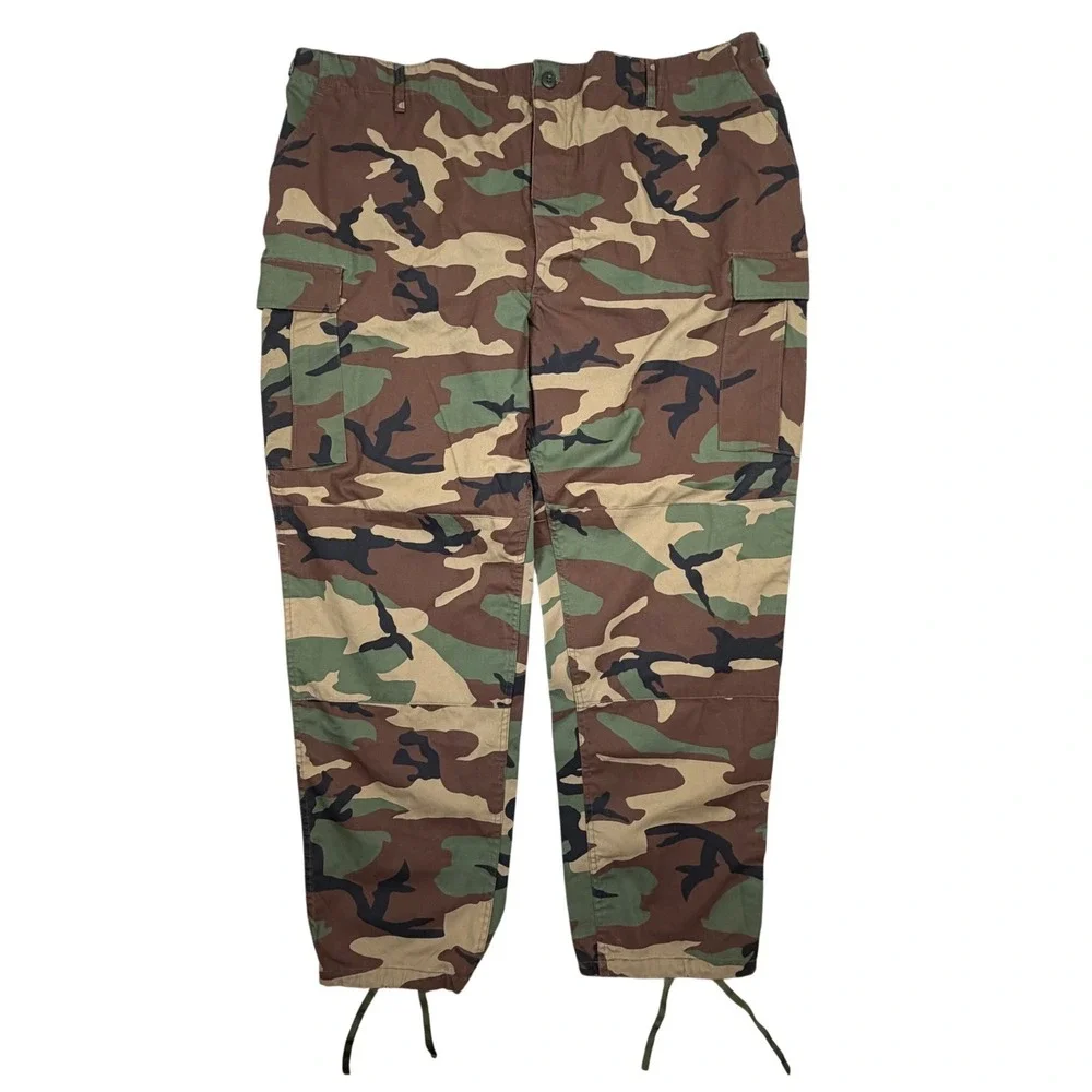 Propper BDU Tactical Cargo Pants Mens 3XL Long Woodland Camo Twill EUC